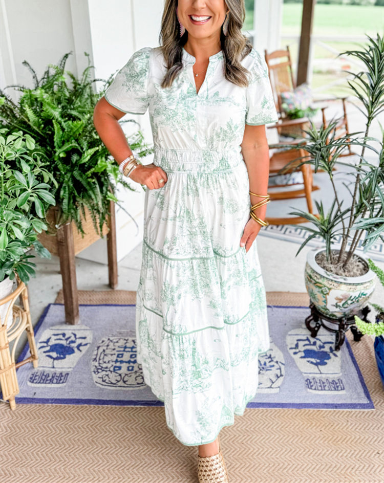 Alexia™ | Maxi Dress in Toile