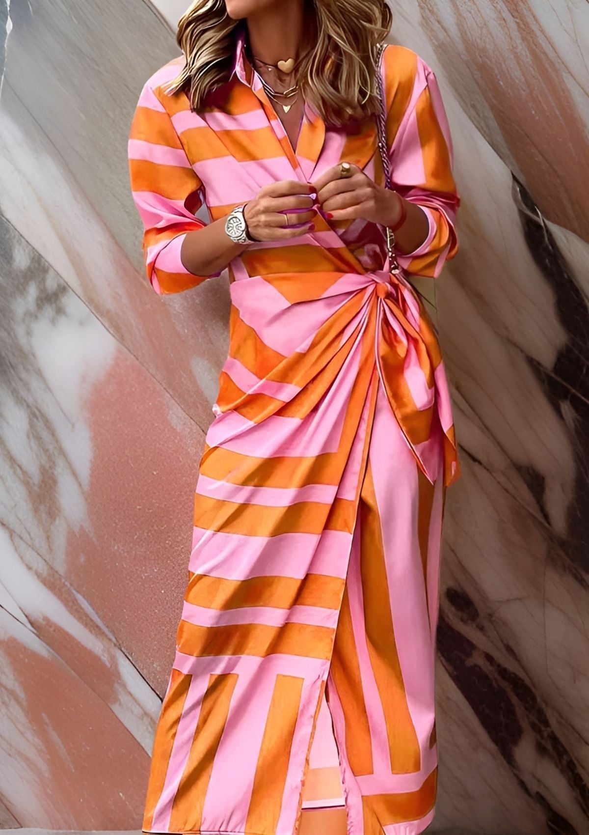Freyja™ | Tailored Print Dress