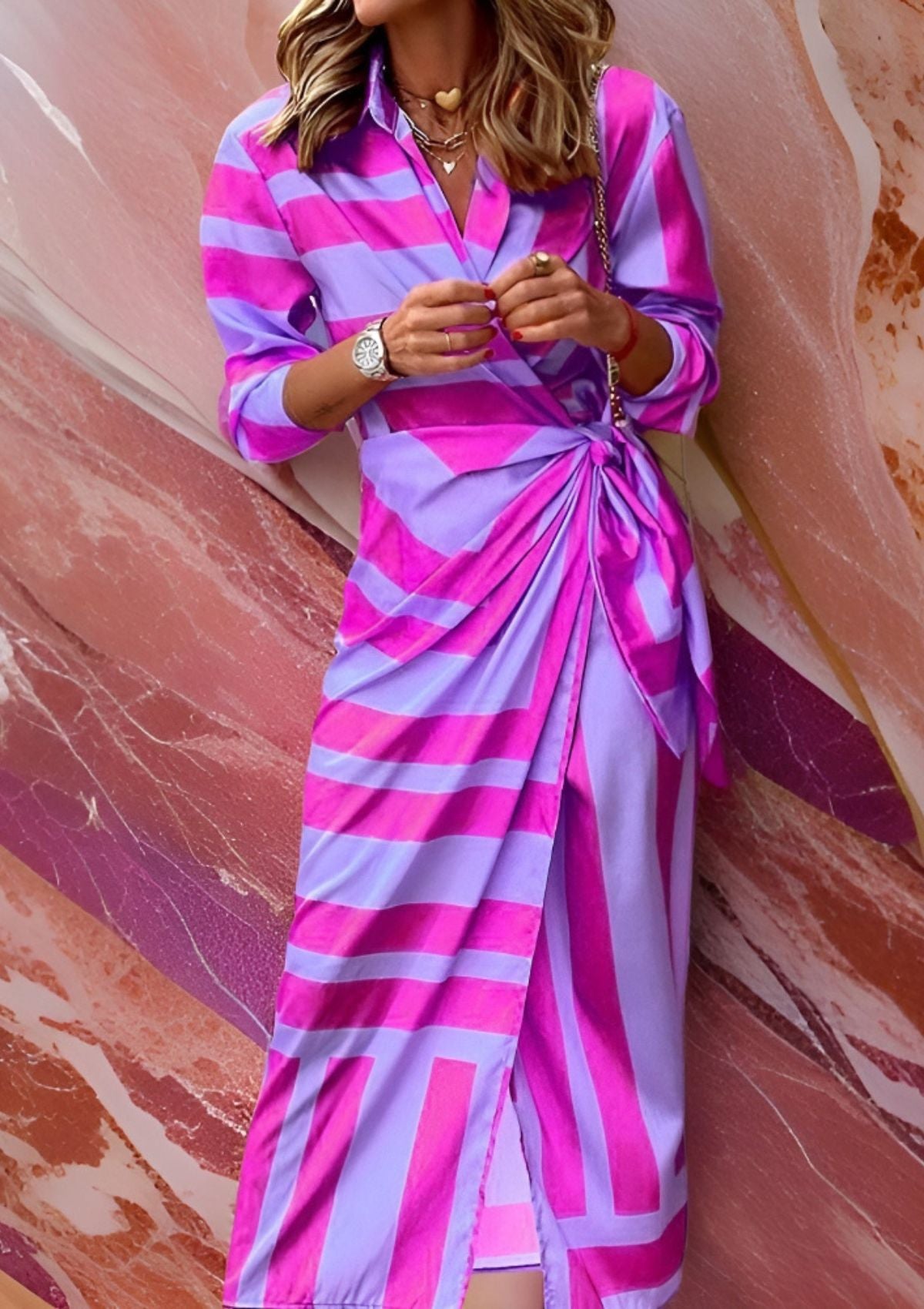 Freyja™ | Tailored Print Dress