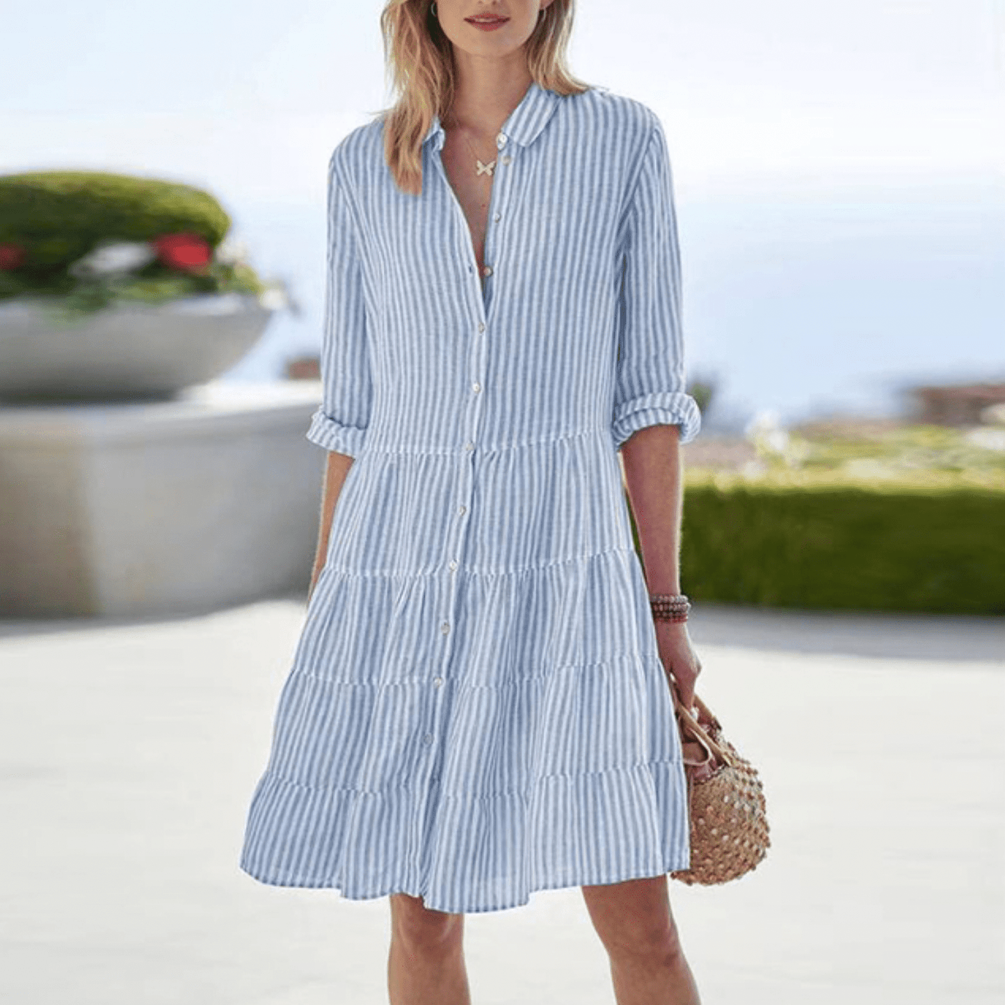 Reya™ | Breezy Stripes Dress