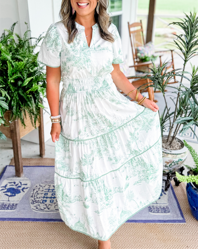 Alexia™ | Maxi Dress in Toile