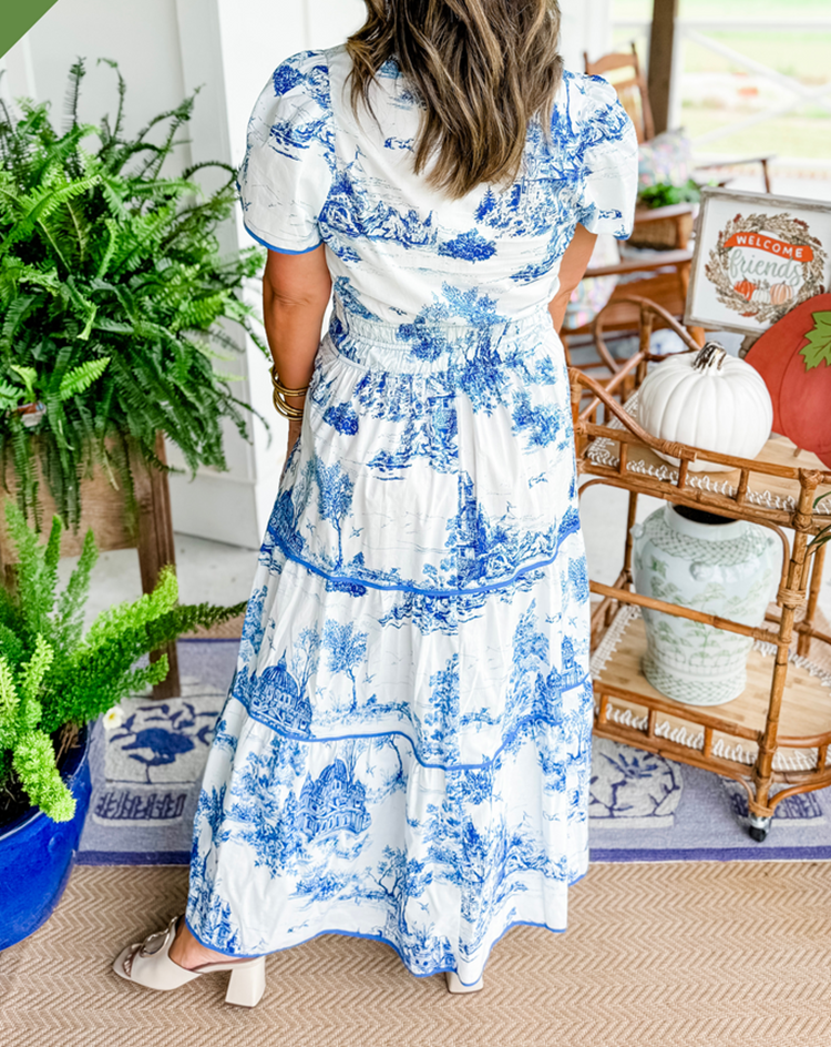 Alexia™ | Maxi Dress in Toile