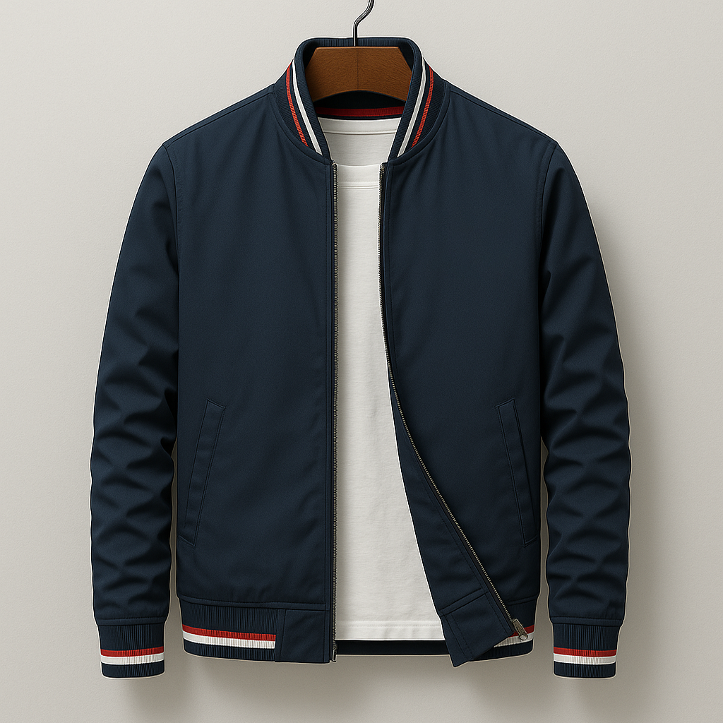 Henry™ | Elegant Striped Bomber Jacket