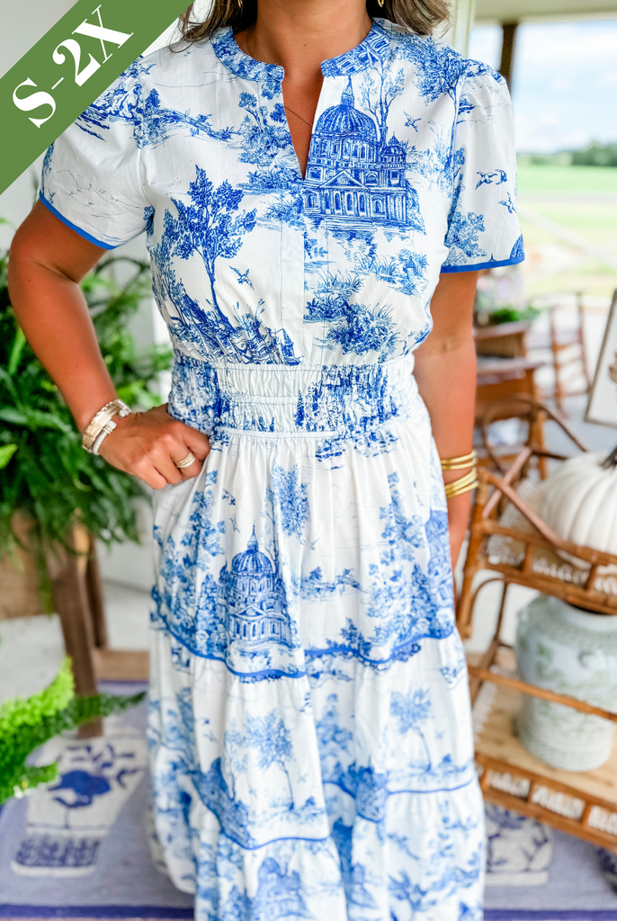 Alexia™ | Maxi Dress in Toile