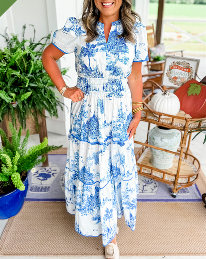 Alexia™ | Maxi Dress in Toile
