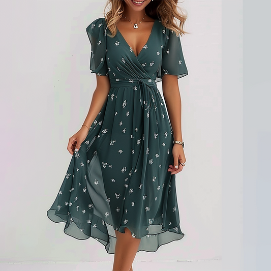 Frieda™ | Short Sleeve Midi Dress