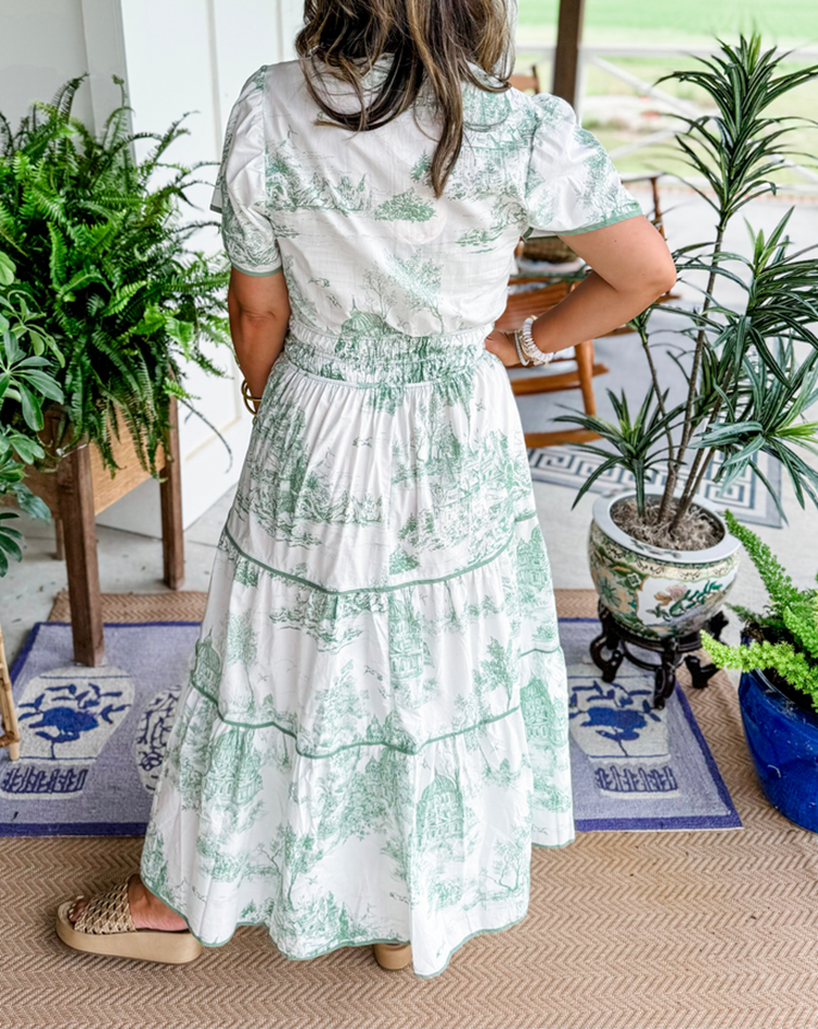 Alexia™ | Maxi Dress in Toile