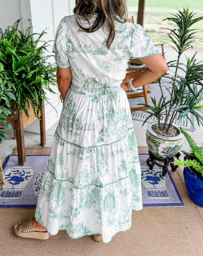 Alexia™ | Maxi Dress in Toile