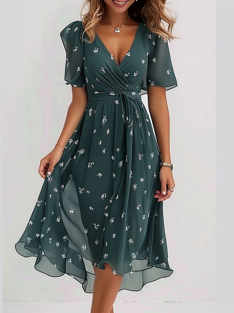 Frieda™ | Short Sleeve Midi Dress