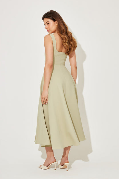 Celeste™ | Airy Charm Midi Dress
