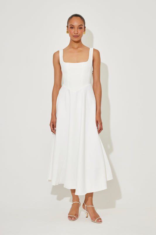 Celeste™ | Airy Charm Midi Dress