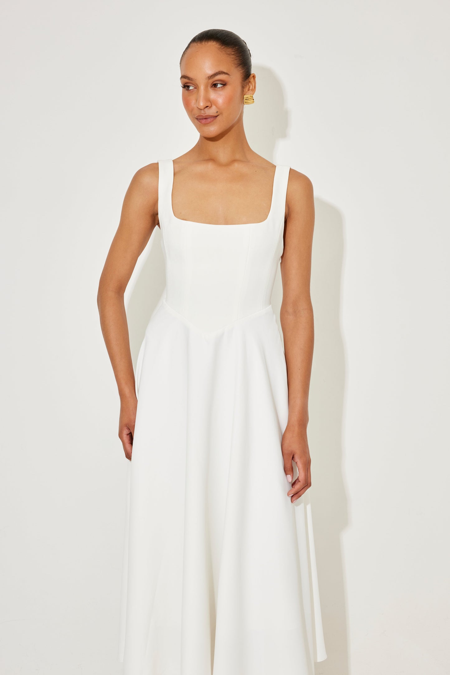 Celeste™ | Airy Charm Midi Dress