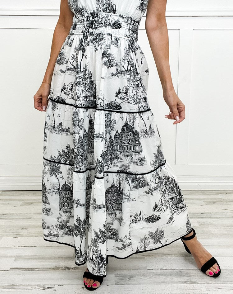 Alexia™ | Maxi Dress in Toile
