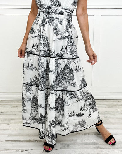 Alexia™ | Maxi Dress in Toile