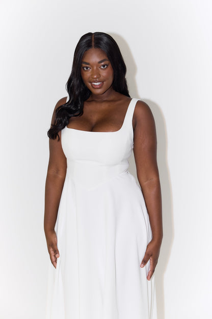 Celeste™ | Airy Charm Midi Dress