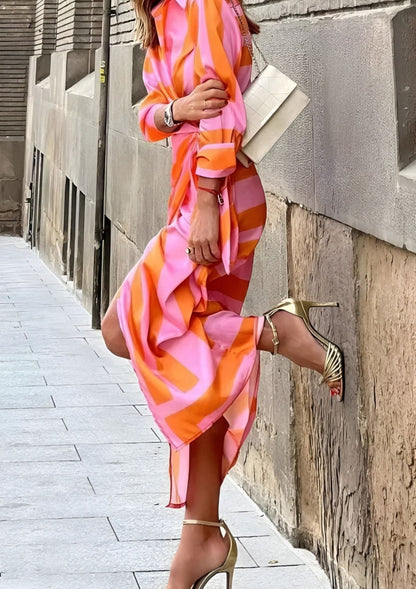 Freyja™ | Tailored Print Dress