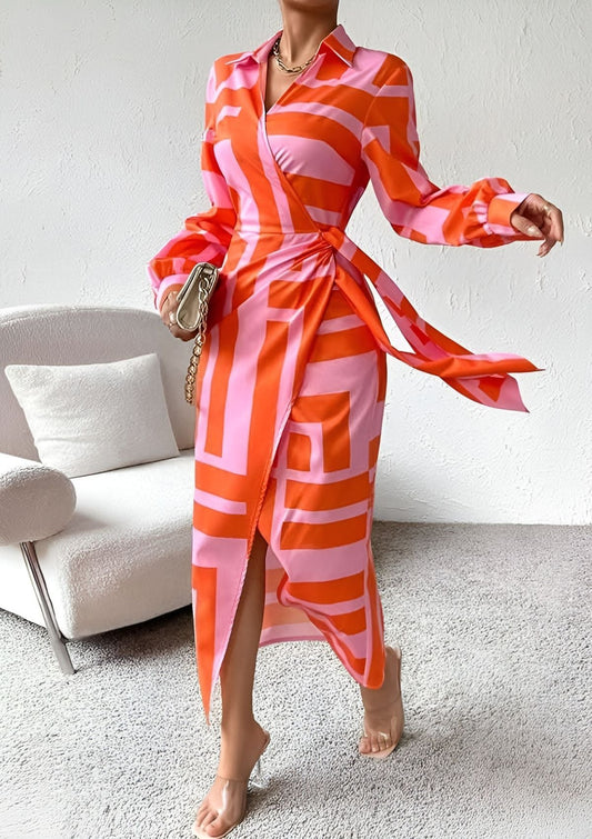 Freyja™ | Tailored Print Dress