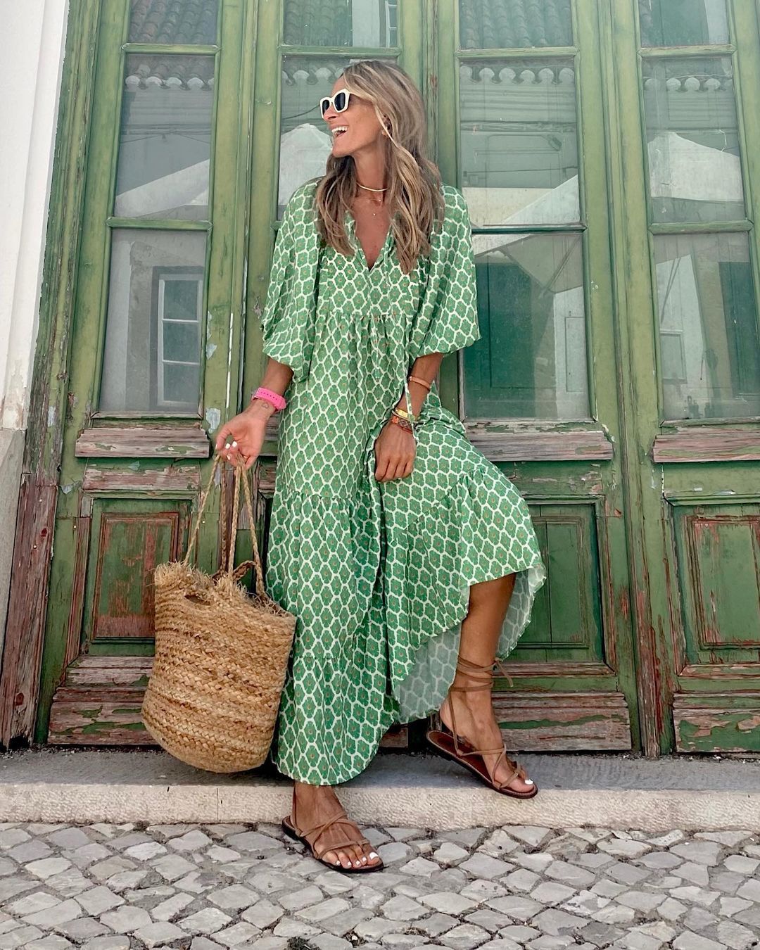 SUSAN | BOHEMIAN LONG DRESS TUMMY COVERAGE