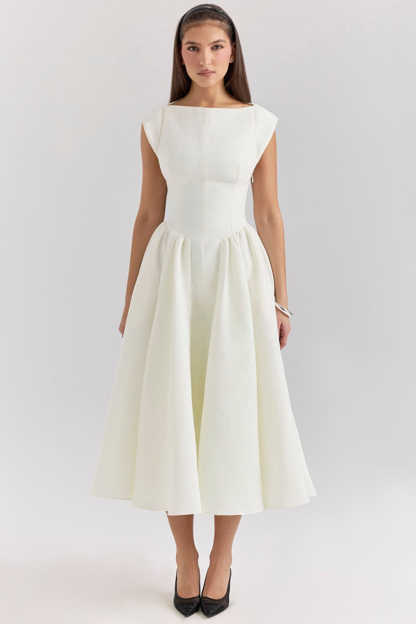 Elvara™ | Satin Midi Gown