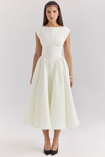 Elvara™ | Satin Midi Gown