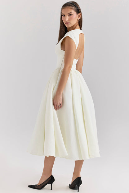Elvara™ | Satin Midi Gown