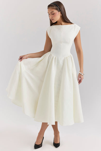 Elvara™ | Satin Midi Gown