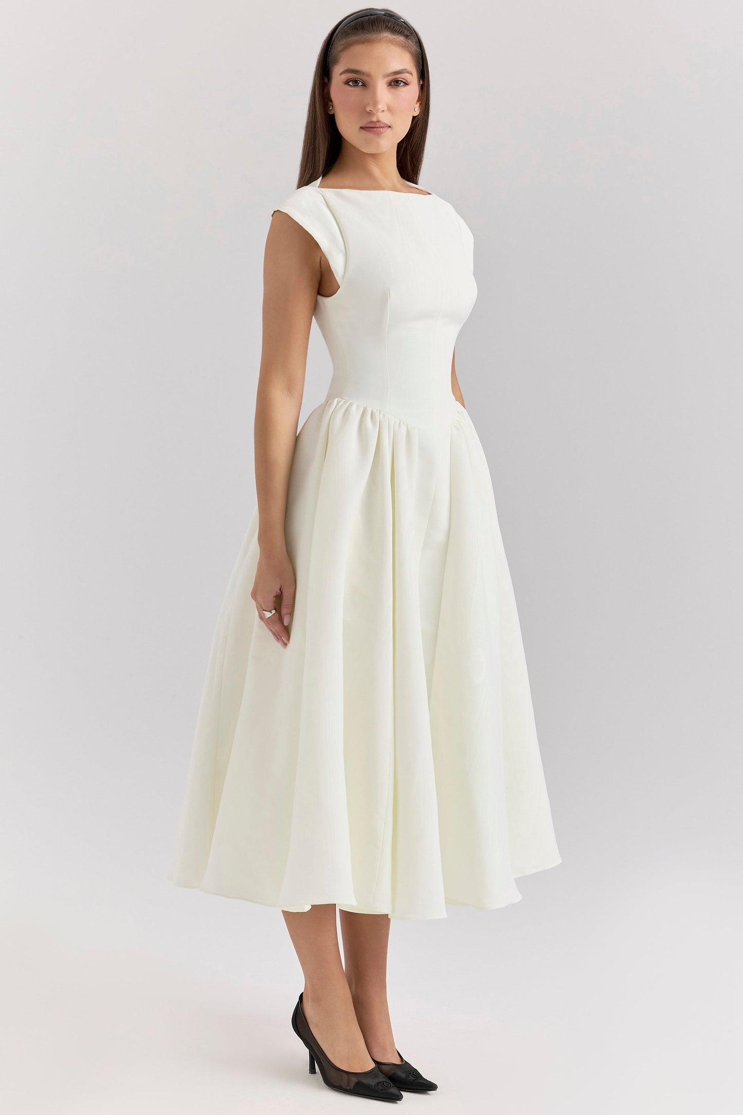 Elvara™ | Satin Midi Gown