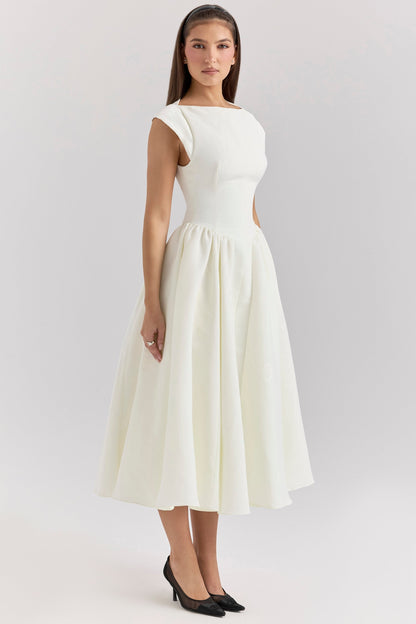 Elvara™ | Satin Midi Gown