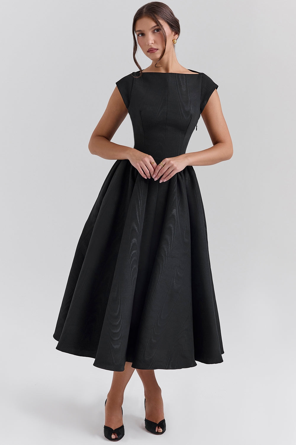 Elvara™ | Satin Midi Gown