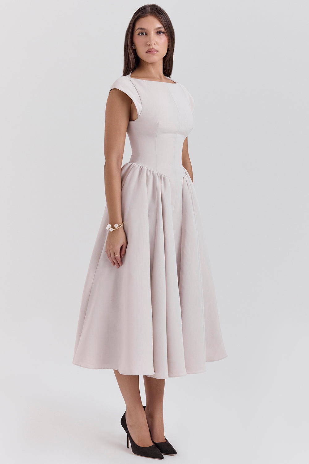Elvara™ | Satin Midi Gown