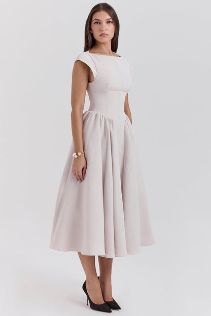 Elvara™ | Satin Midi Gown