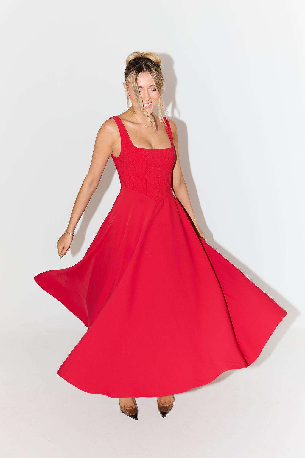Celeste™ | Airy Charm Midi Dress