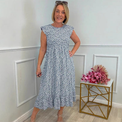 Padma™ | Chic Ruffle Sleeve Dress